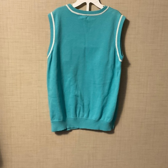 Kids Turquoise Sweater Vest - Picture 2 of 6